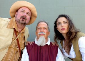 Don Quixote encourages Sancho and Aldonza to follow their own 'Impossible Dream.' â¿ Photo