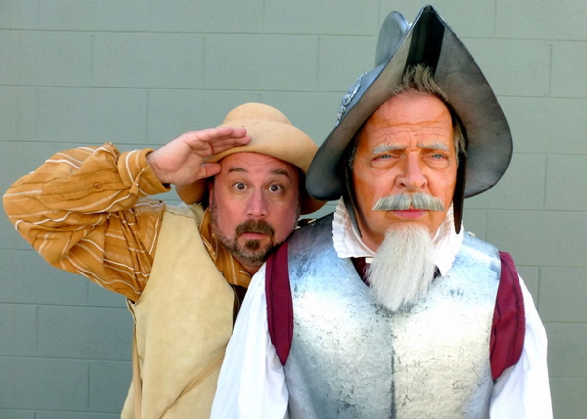 Sancho and Don Quixote begin a new adventure. â€” with Bradley Miller and Ben Lupejkis. at 