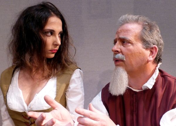 Don Quixote meets his 'Dulcinea' â€” with Rachel Berman and Ben Lupejkis. Photo