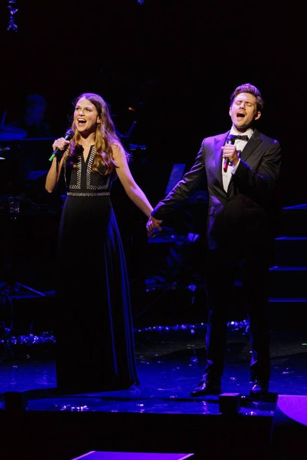 Sutton Foster, Aaron Tveit at 