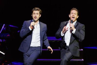 Aaron Tveit, David Harris Photo