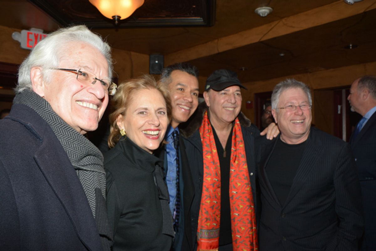 Jerry Zaks, Faye Fisher, Sergio Trujillo and Alan Menken at 