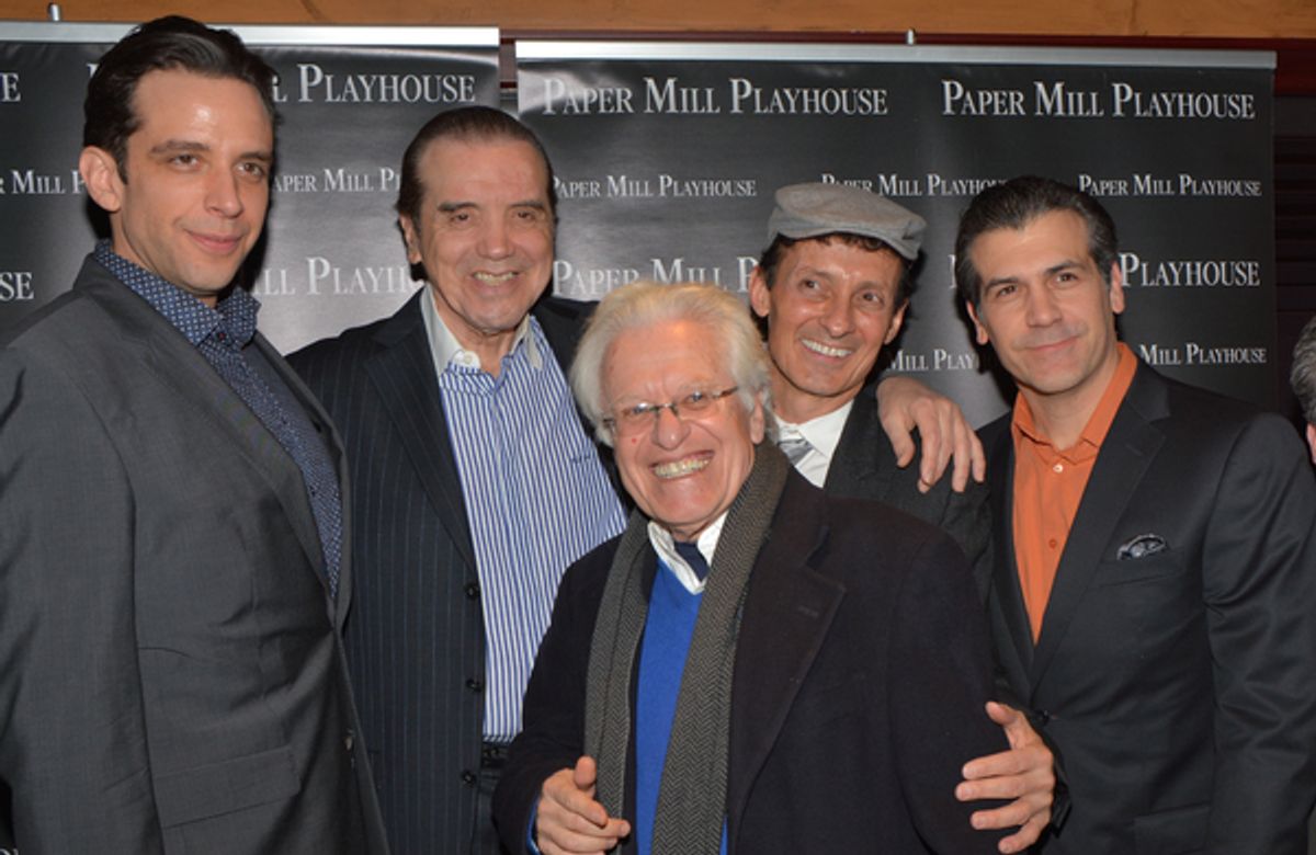 Nick Cordero, Chazz Palminteri, Jerry Zas, Ted Brunetti and Joey Sorge at 