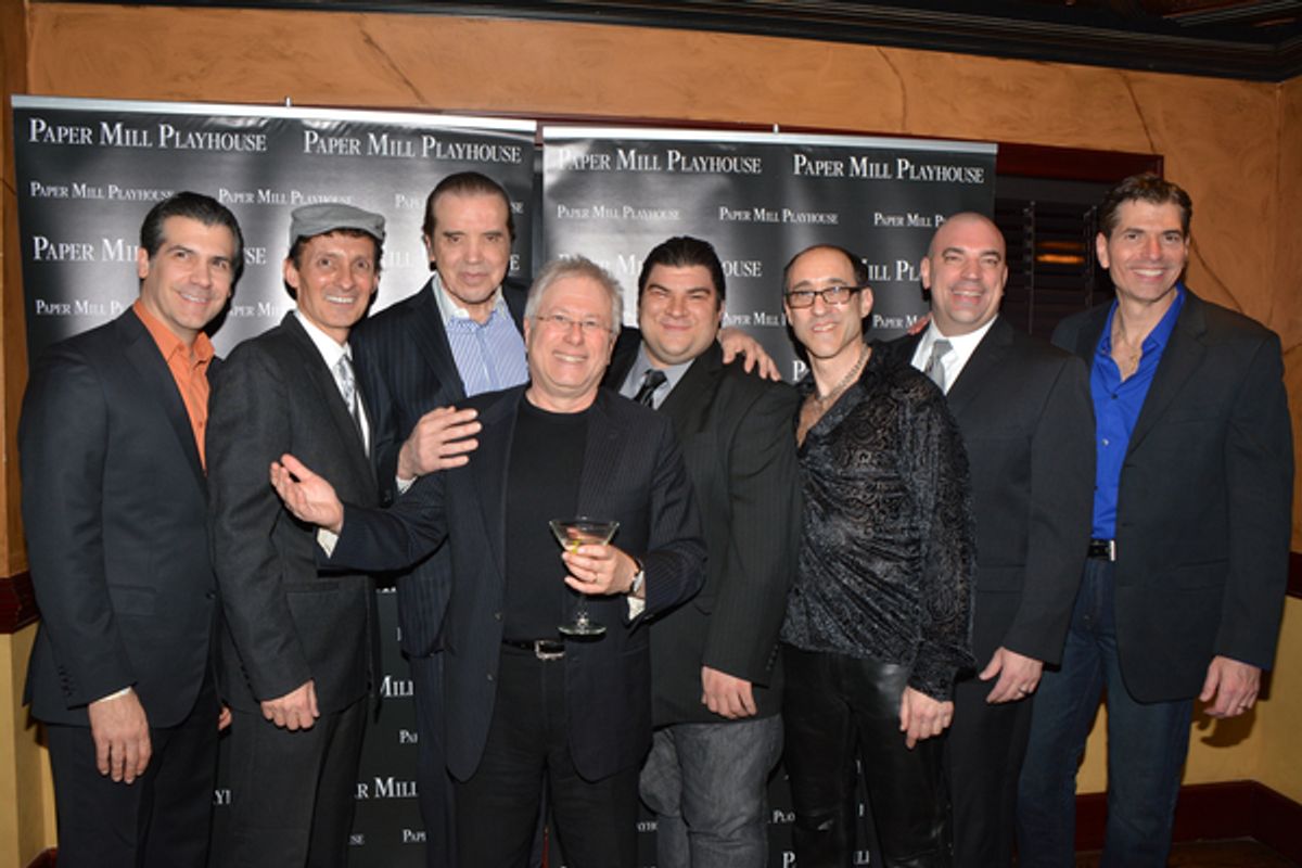 Joey Sorge, Ted Brunetti Chazz Palminteri Alan Menken, Michael Barra, Jonathan Brody, Paul Salvatoriello and  Joe Barbara at 