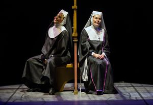 Stephanie Umoh as ''Deloris Van Cartier'' and Hollis Resnik as ''Mother Superior'' @ BroadwayWorld Stephanie Umoh as ''Deloris Van Cartier'' and Hollis Resnik as ''Mother Superior'' Photo