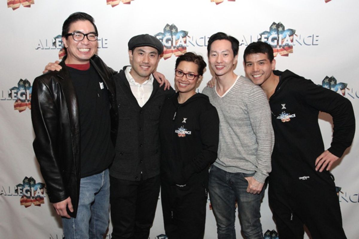 Greg Watanabe, Marcus Choi, Lea Salonga, Michael K. Lee and Telly Leung at 