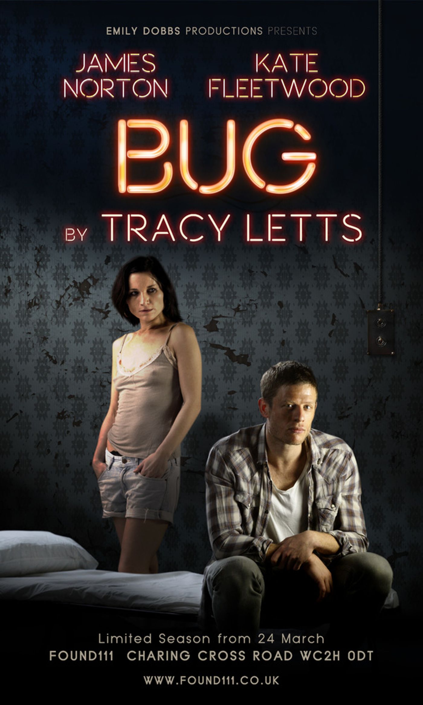 Photo Flash: Poster Revealed for West End's BUG, Starring James Norton & Kate Fleetwood Photo Flash: Poster Revealed for West End's BUG, Starring James Norton & Kate Fleetwood Image