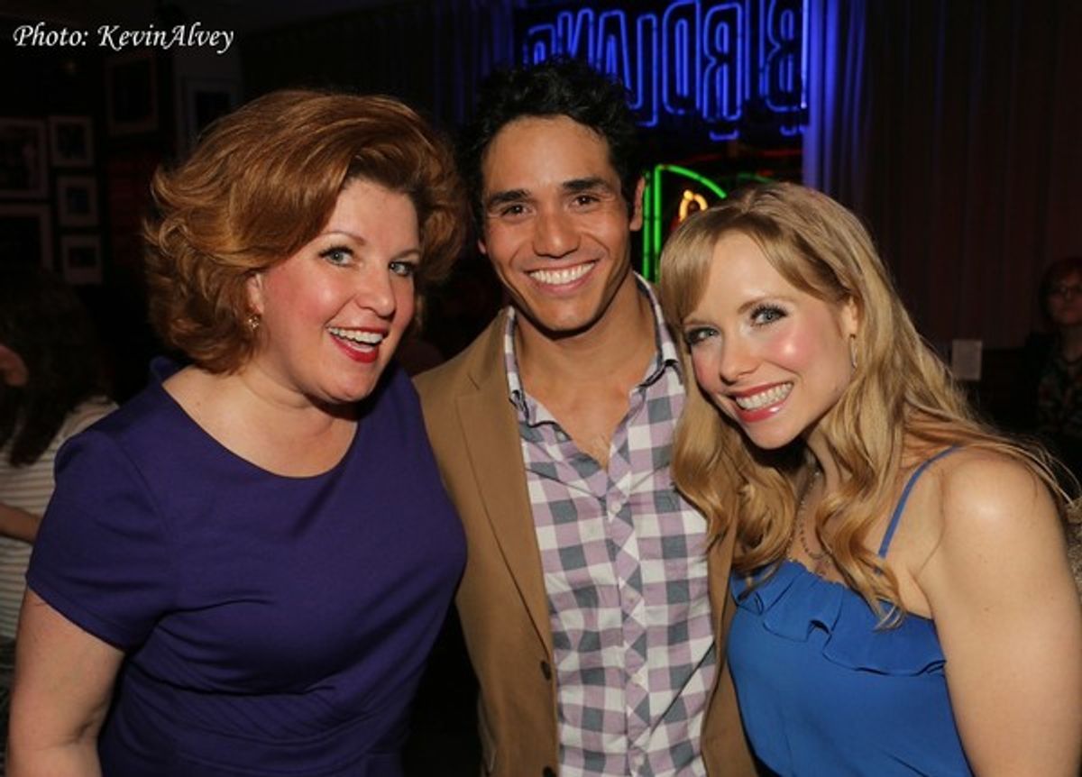 Klea Blackhurst, Adam Jacobs and Marissa McGowan at 