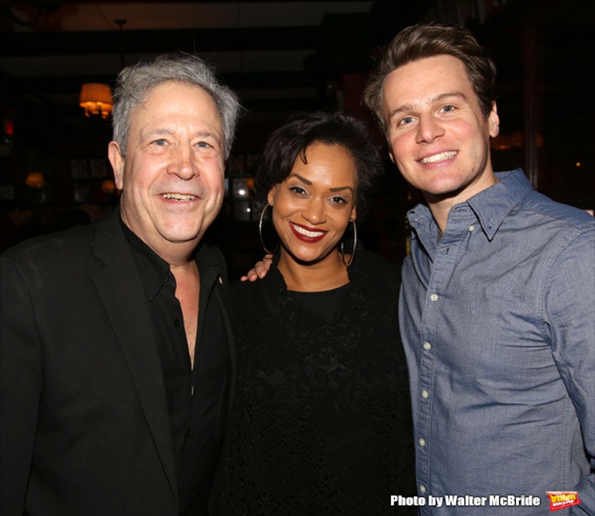Jeffrey Lesser, Rema Webb and Jonathan Groff  at 