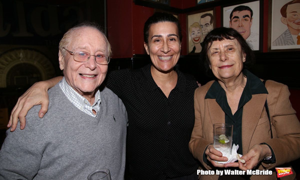 Seymour Red Press and wife with Jeanine Tesori  at 