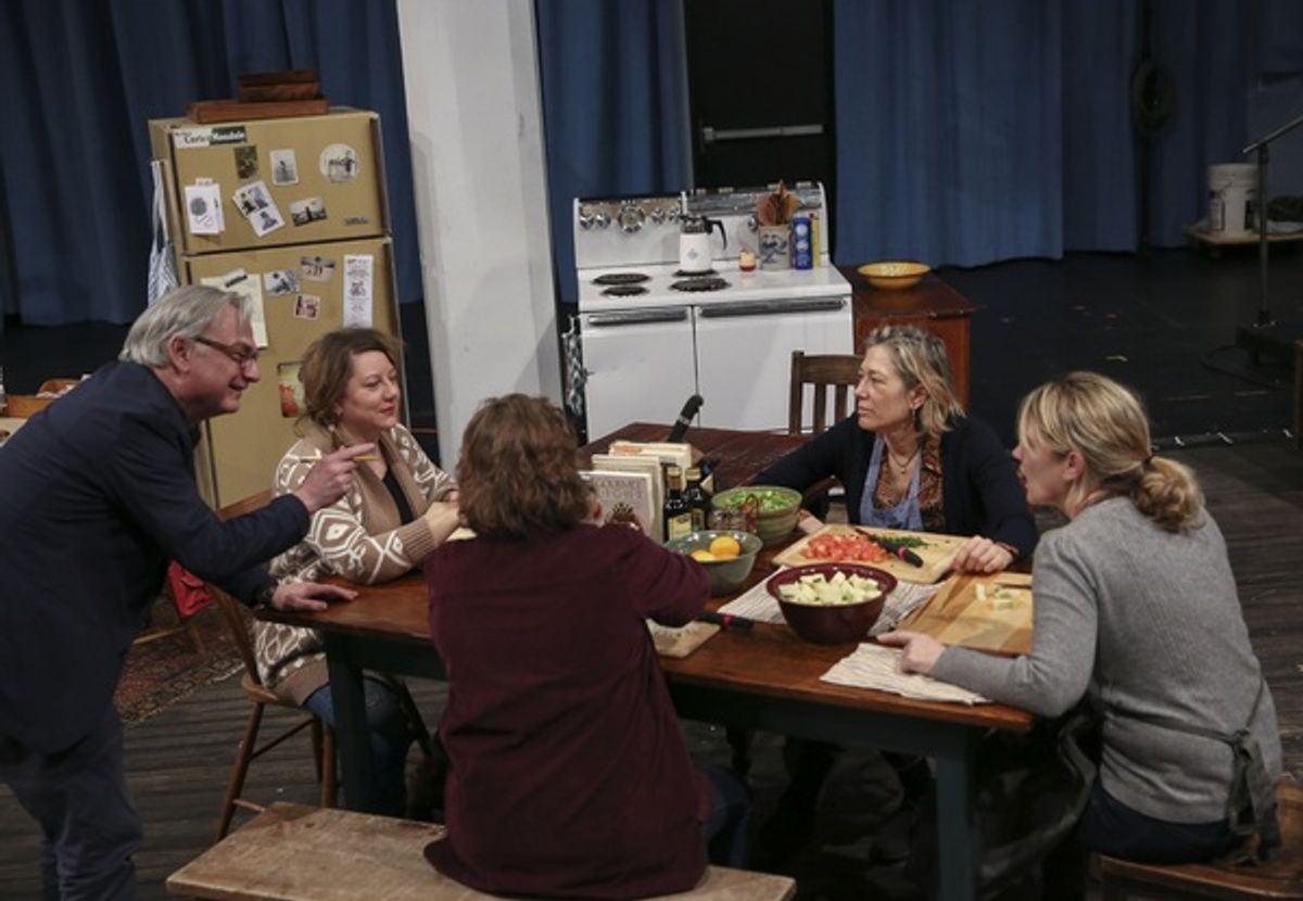 Richard Nelson, Amy Warren, Maryann Plunkett, Meg Gibson, and Lynn Hawley  at 