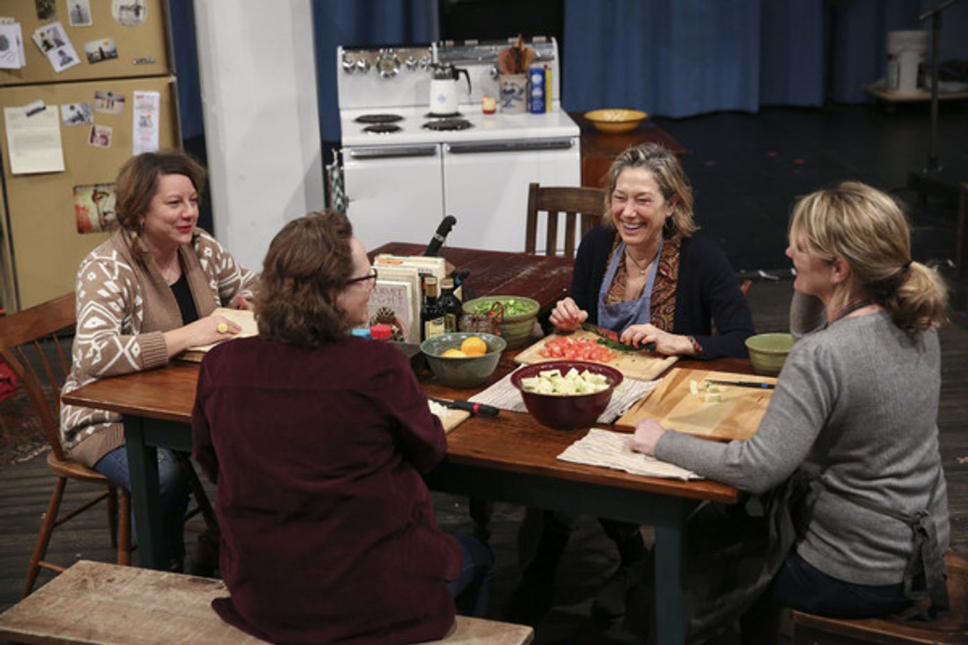 Photo Flash: In Rehearsal with the Cast of The Public's HUNGRY  Image