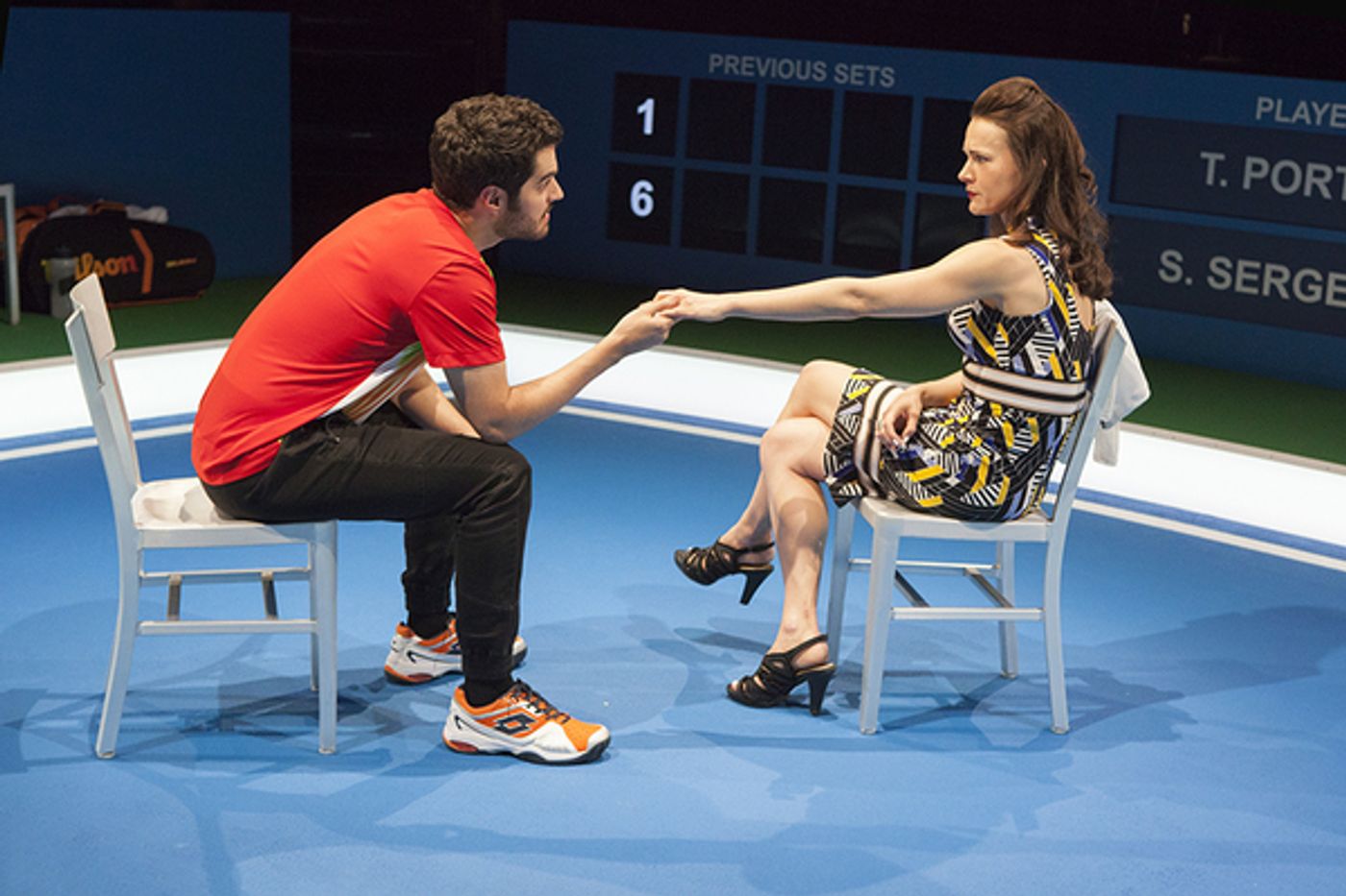 Photo Flash: First Look at Patrick J. Adams, Troian Bellisario and More in THE LAST MATCH at The Old Globe  Image
