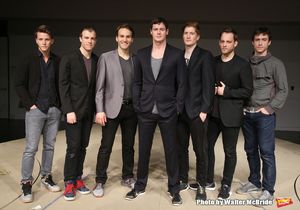 Benjamin Walker with the male cast members d Photo
