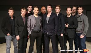 Benjamin Walker with the male cast members  Photo