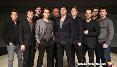 Benjamin Walker with the male cast members  Photo