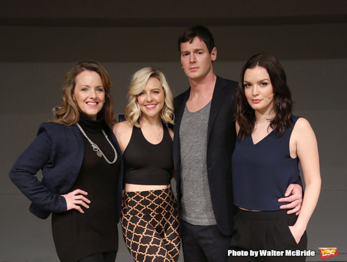 Alice Ripley, Helene Yorke, Benjamin Walker and Jennifer Damiano  at 