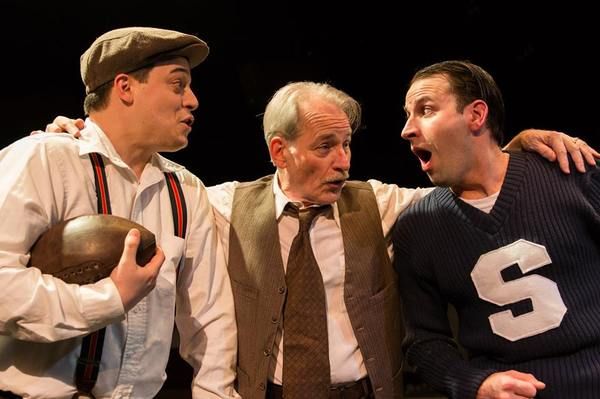 GABE HACKER (Happy), JOSEPH GRANT (Willie) and TIM SAMLAND (Biff) Photo