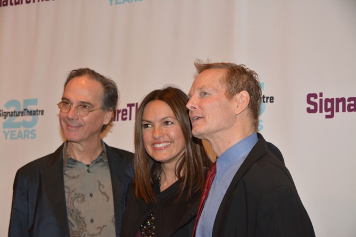 David Shiner, Mariska Hargitay and Bill Irwin at 