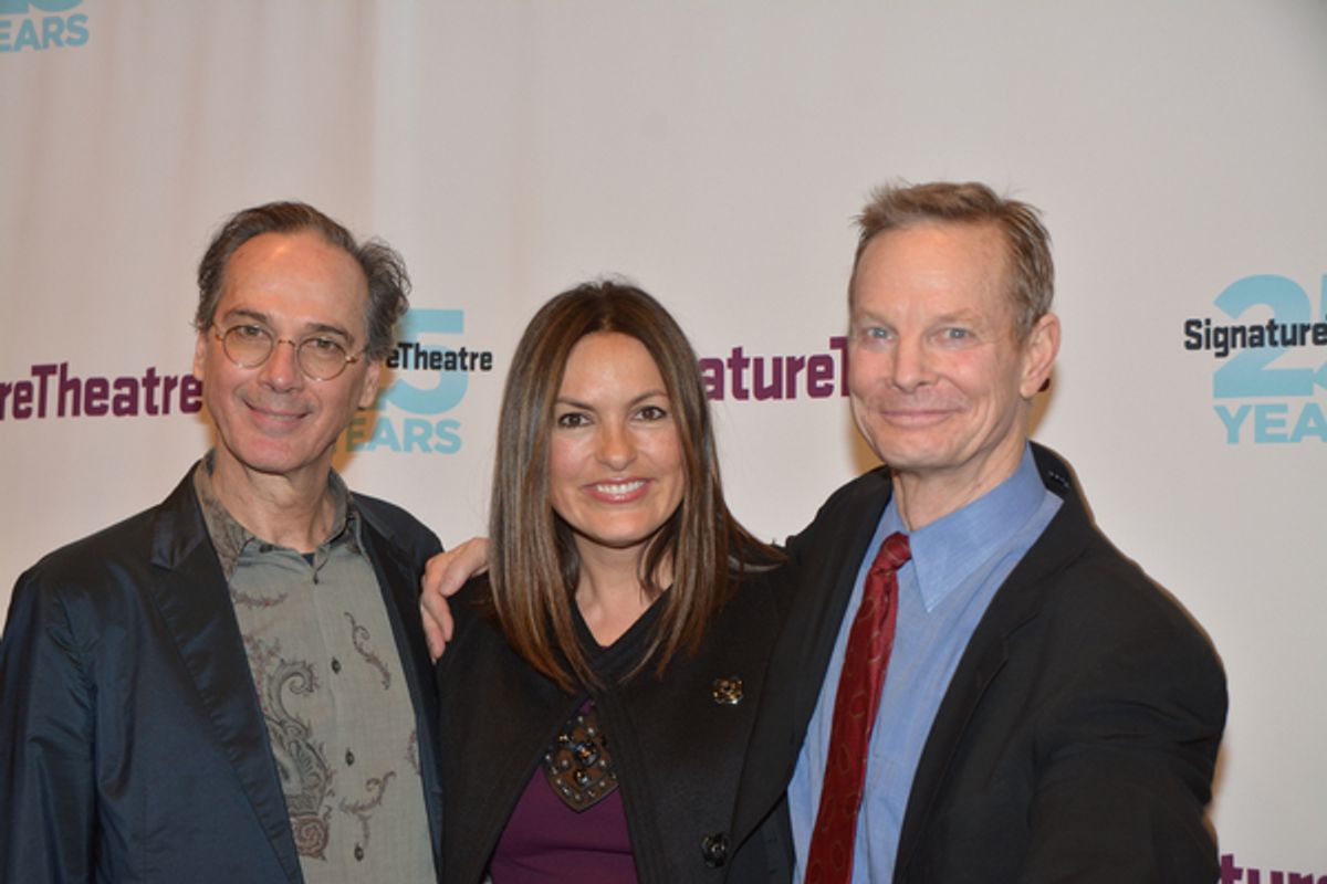 David Shiner, Mariska Hargitay and Bill Irwin at 