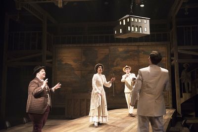 Josh Lamon (Addison Mizner), Angela Miller (Ensemble), Bobby Smith (Ensemble) and Mat Photo