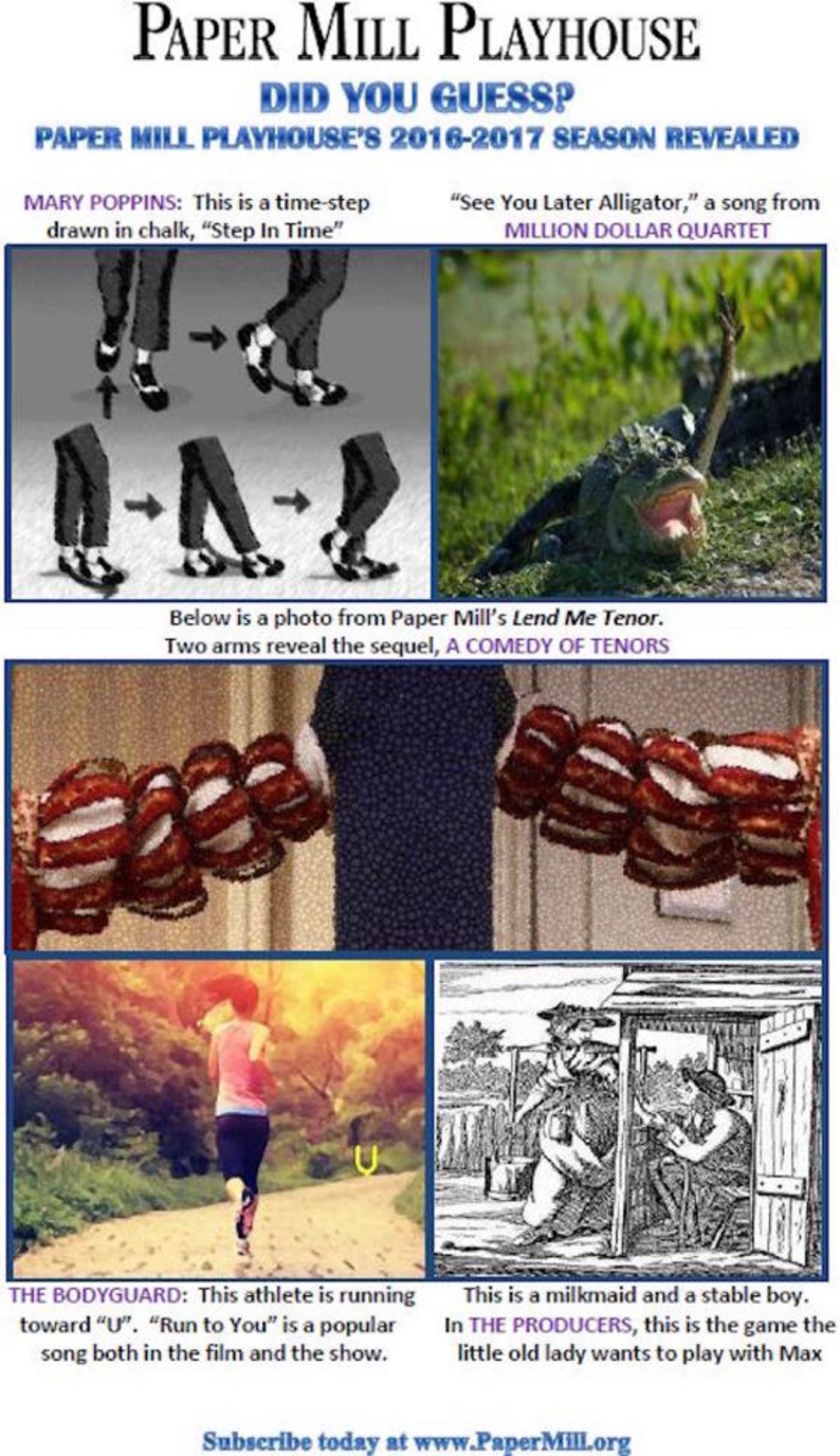 Photo Flash: So, How'd You Do? Paper Mill Breaks Down 2016-17 Season Guessing Game!  Image