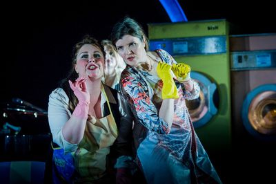 Anna Gregory, Harriet Williams, Mari Wyn Williams (in forgeround) Photo