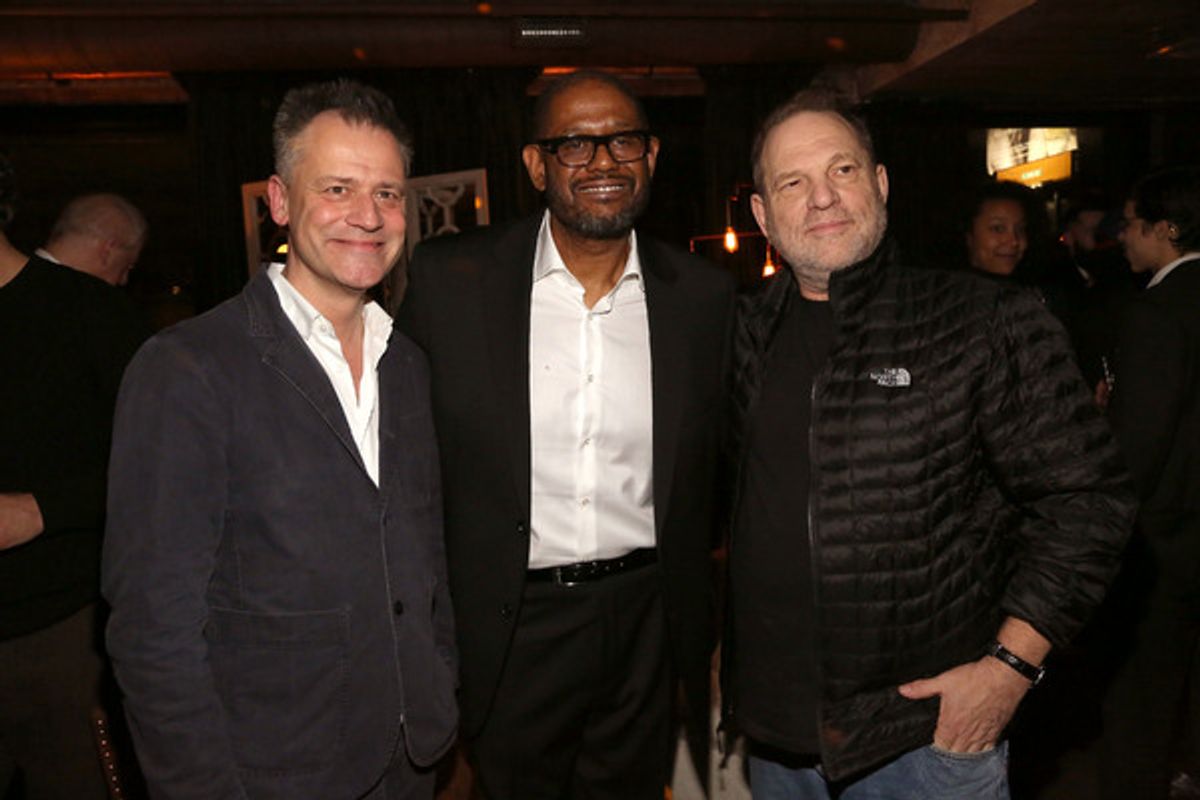 Michael Grandage, Forest Whitaker, Harvey Weinstein at 