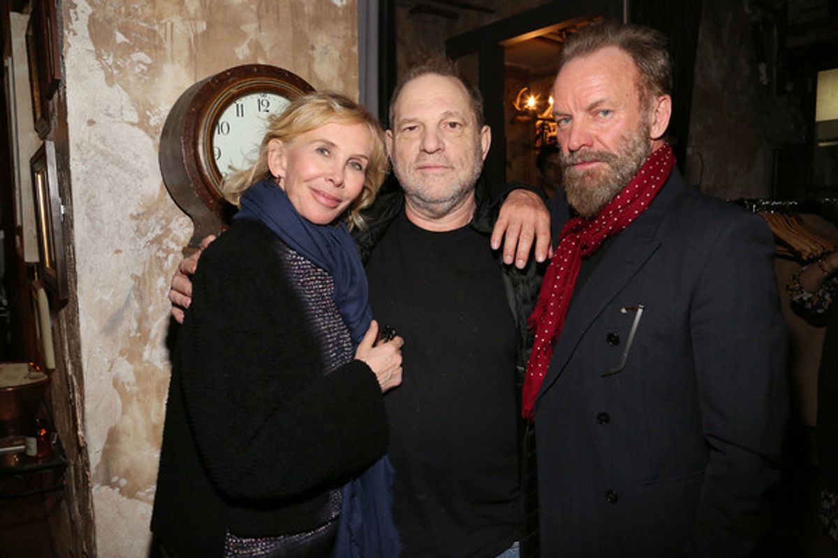 Trudie Styler, Harvey Weinstein, Sting at 