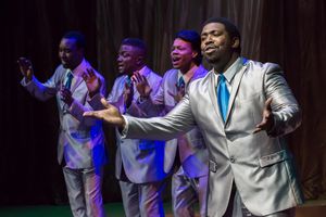 Rashawn Thompson, Kenny Davis, Kyle Smith and Theo Huff in 60s @ BroadwayWorld Rashawn Thompson, Kenny Davis, Kyle Smith and Theo Huff in 60s Photo