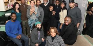 Jakeem Powell, Flor De Liz Perez, Brandon Micheal Hall, Patricia McGregor, Andre Holland, Jerome Preston Bates, Jessica Frances Dukes, Sekou Laidlow, Amanda Warren, Frank Harts. Front Row: Playwright Nathan Alan Davis, Denise Burse and @ BroadwayWorld Jakeem Powell, Flor De Liz Perez, Brandon Micheal Hall, Patricia McGregor, Andre Hol Photo
