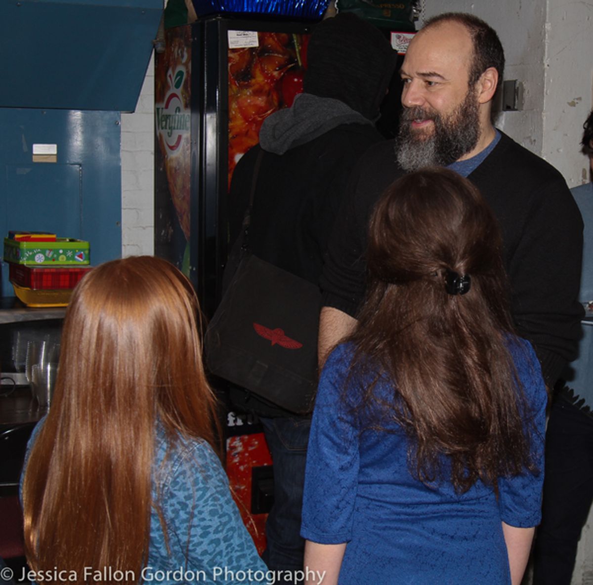 Tai and Isabella chat with Danny Burstein at 