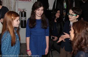 Tai, Isabella and Charles chat with Jessica Hecht Photo