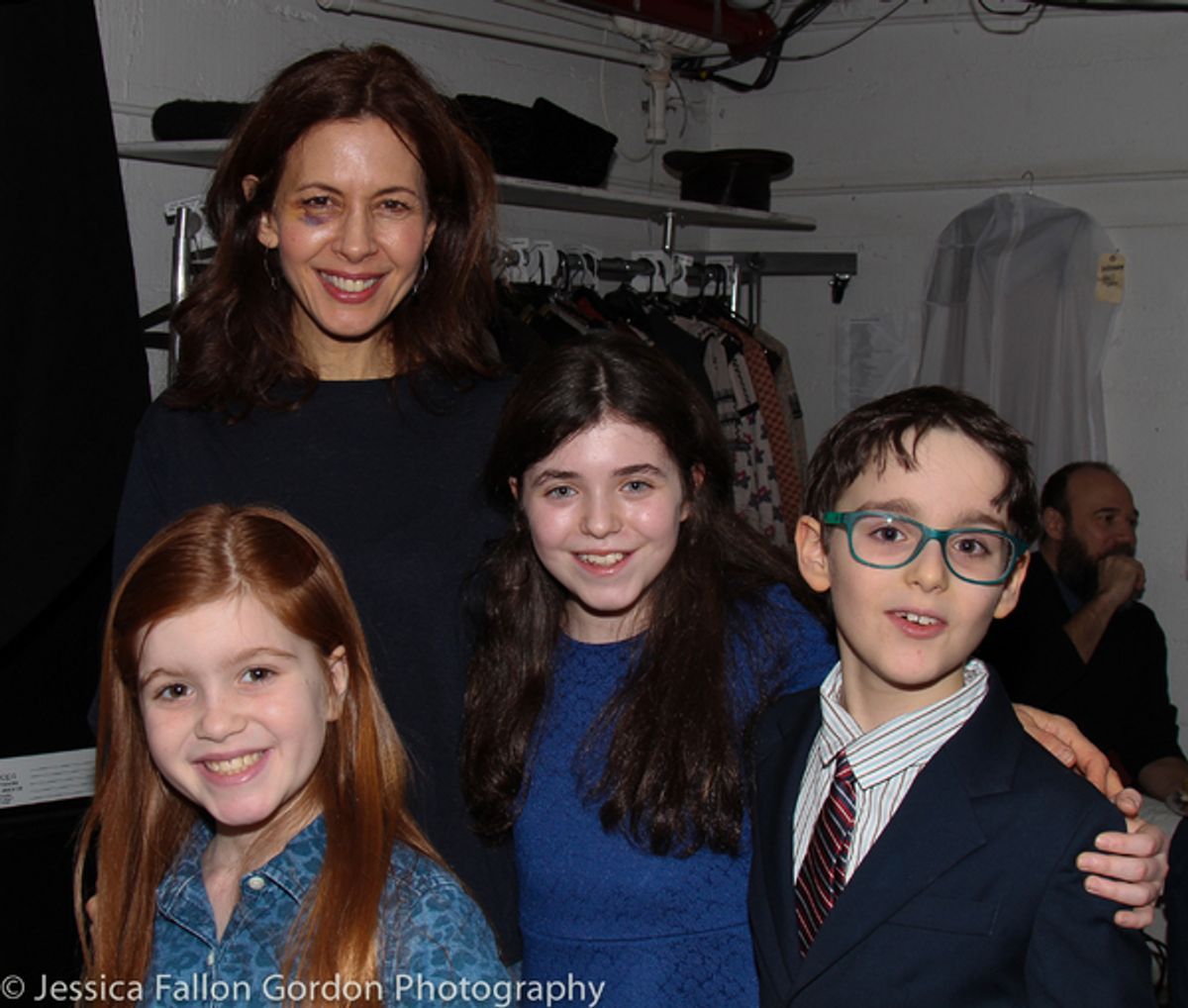 Tai, Jessica Hecht, Isabella and Charles at 
