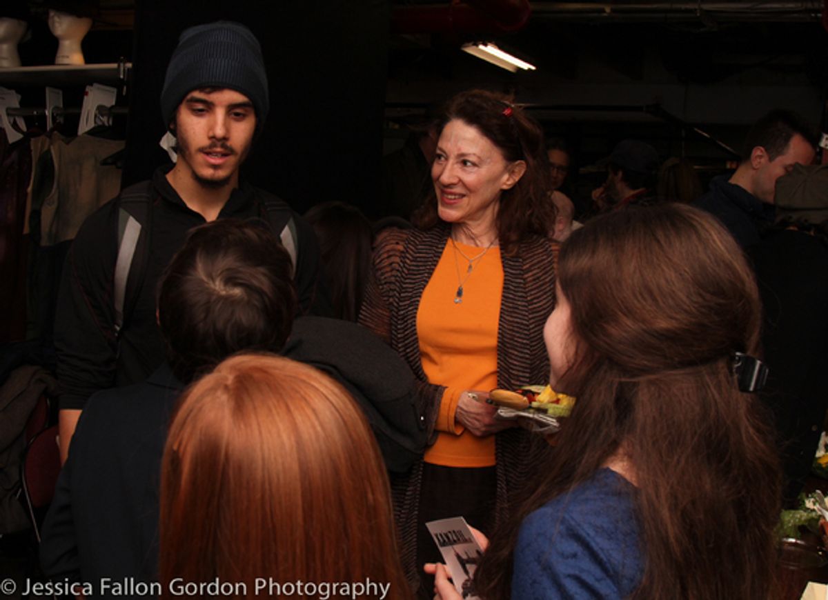 Charles, Tai and Isabella chat with Jacob Guzman and Lori Wilner at 