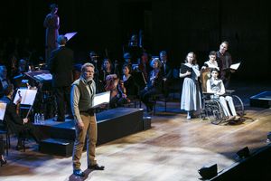 Jere Shea, Sydney Lucas, Oscar Williams, Daisy Egan and Ben Platt Photo