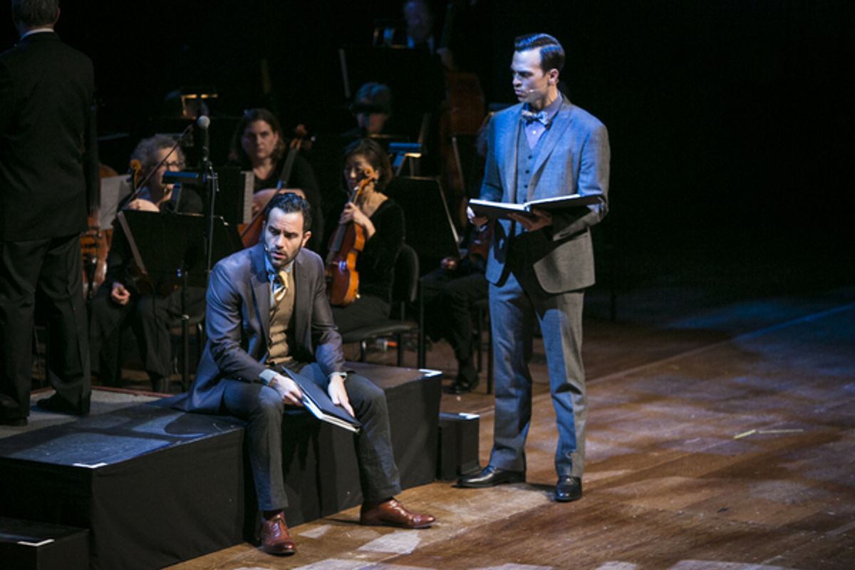 Ramin Karimloo and Cheyenne Jackson at 