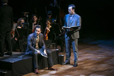 Ramin Karimloo and Cheyenne Jackson Photo
