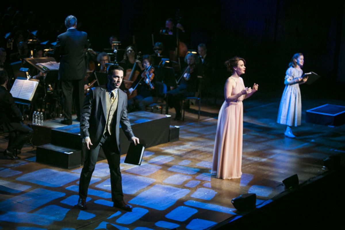 Ramin Karimloo, Sierra Boggess and Sydney Lucas at 