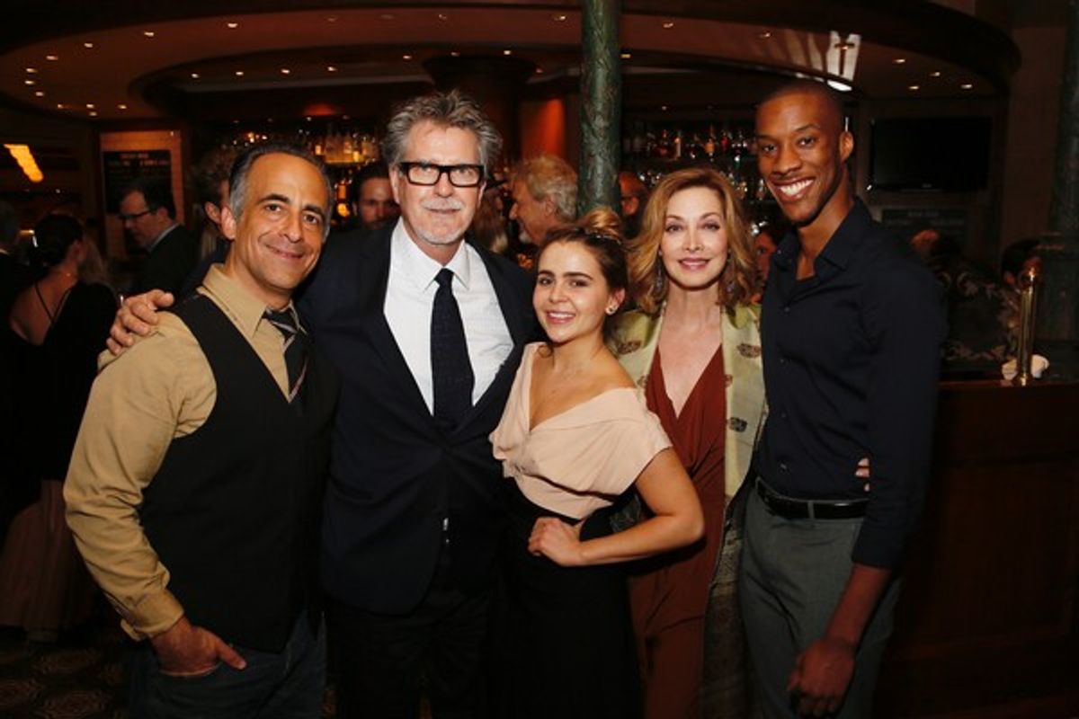 David Pittu,  Robert Egan and Mae Whitman, Sharon Lawrence and York Walker at 