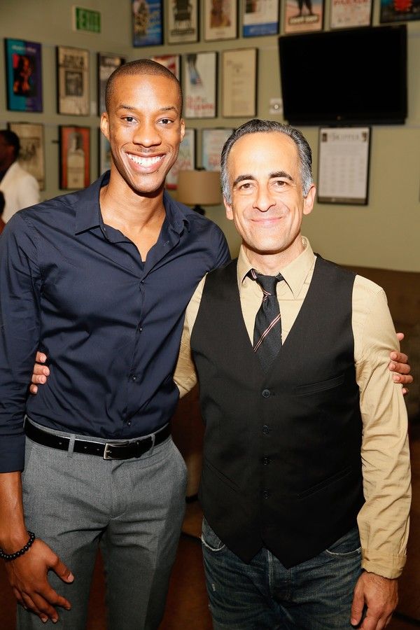 Cast members York Walker and David Pittu Photo