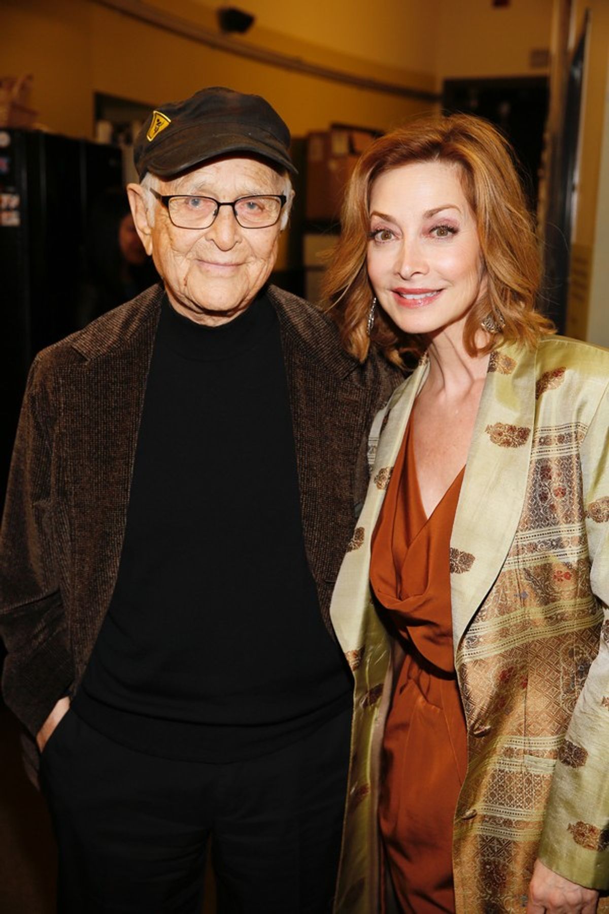 TV producer/writer Norman Lear and Sharon Lawrence at 