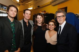 Charlie Brand, actor, Peter Krause, actress Lauren Graham, Mae Whitman and  Robert Eg Photo