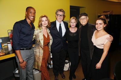 York Walker and Sharon Lawrence,  Robert Egan, Lyn Lear, TV producer/writer Norman Le Photo