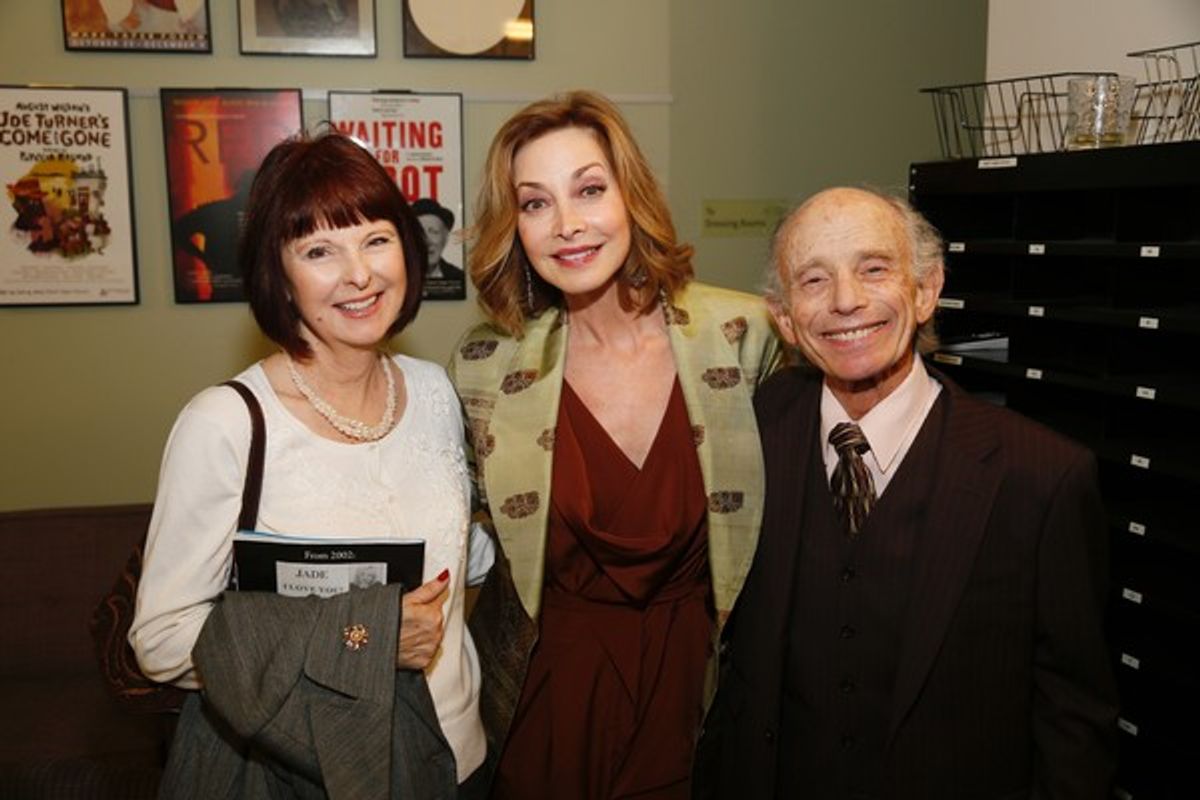 Paula Montgomery and Sharon Lawrence and Robert Towers at 