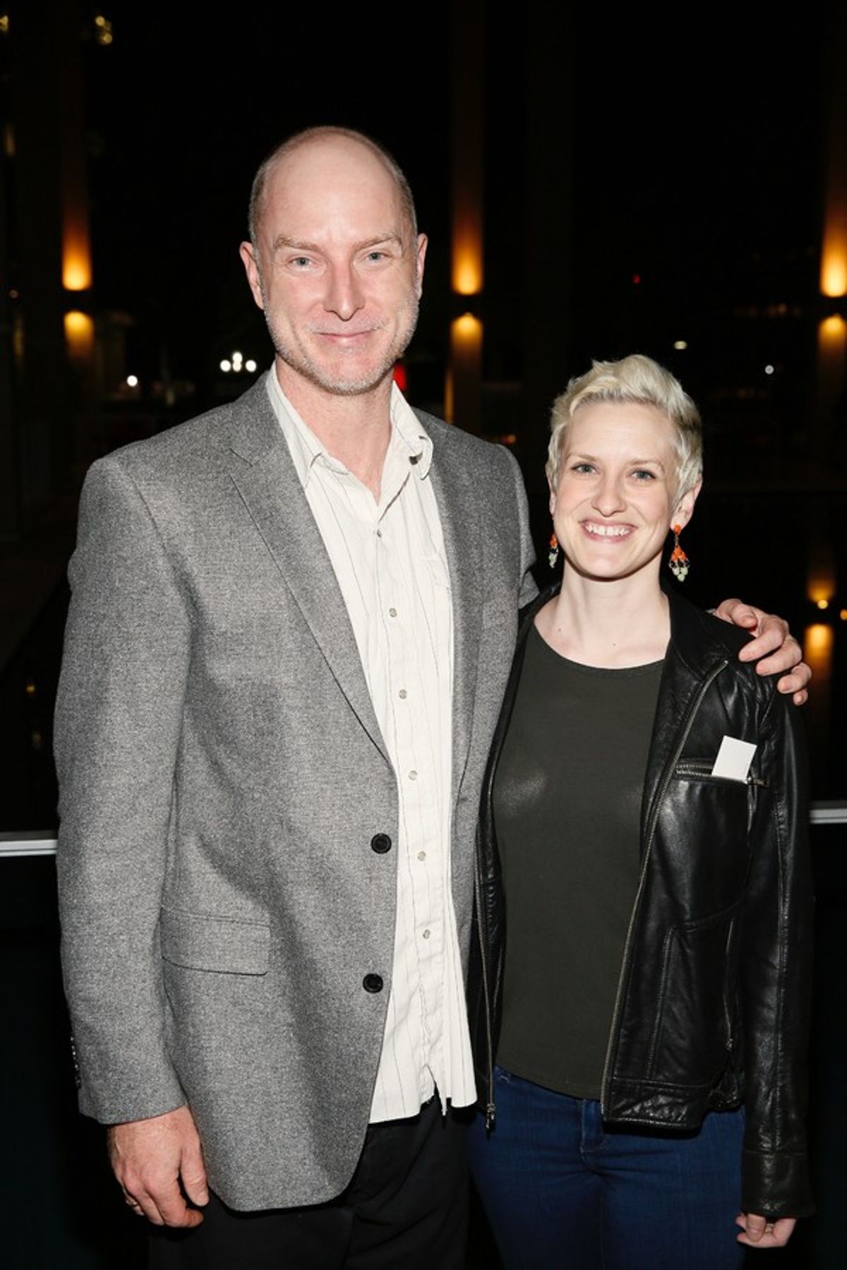 Actors Hugo Armstrong and Melissa Jones at 