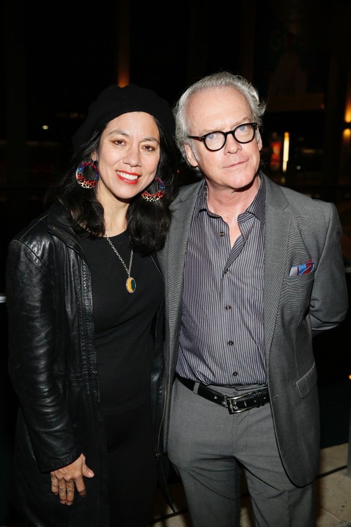 Actress/playwright Sandra Tsing Loh and producer Frier McCollister at 