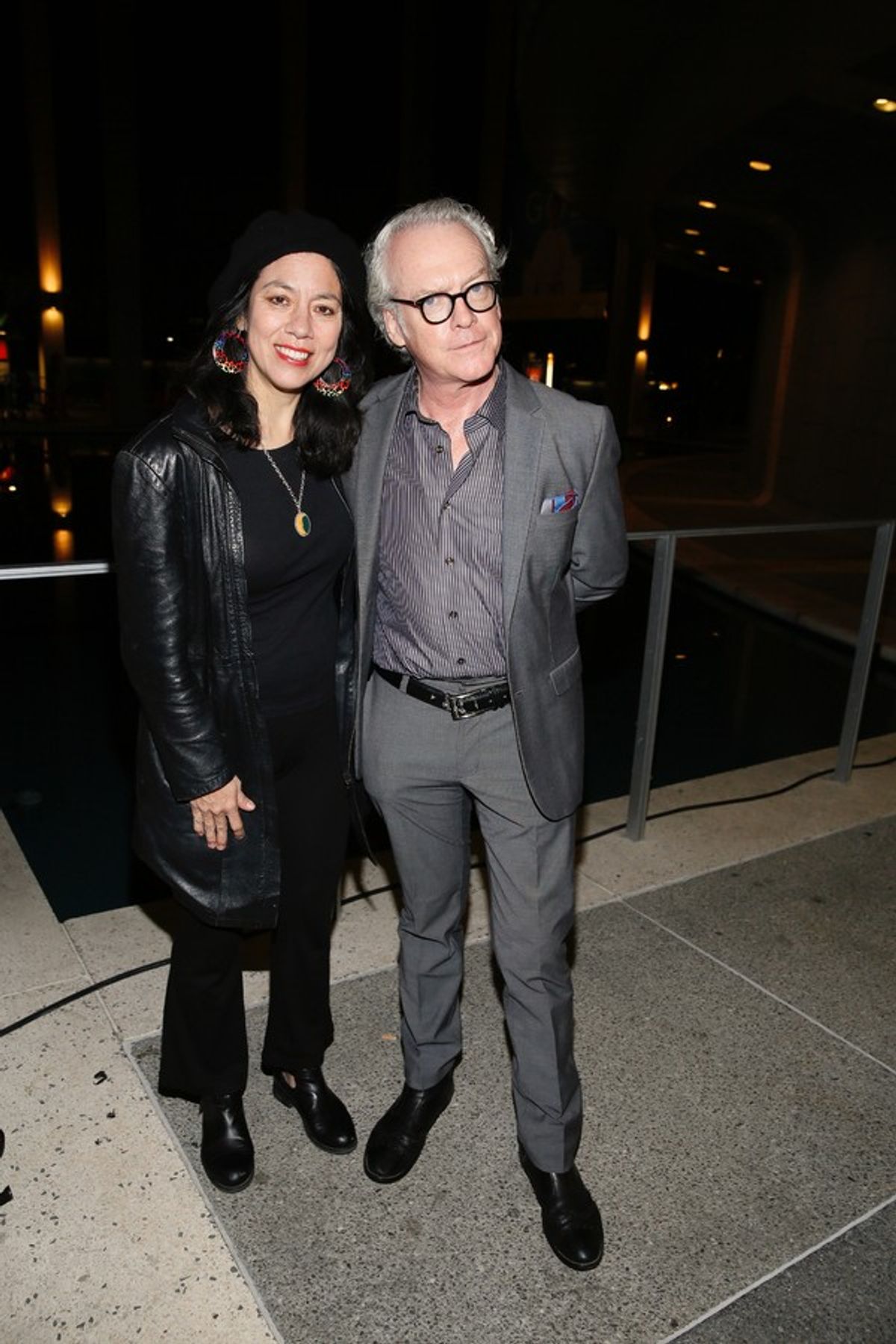 Actress/playwright Sandra Tsing Loh and producer Frier McCollister at 