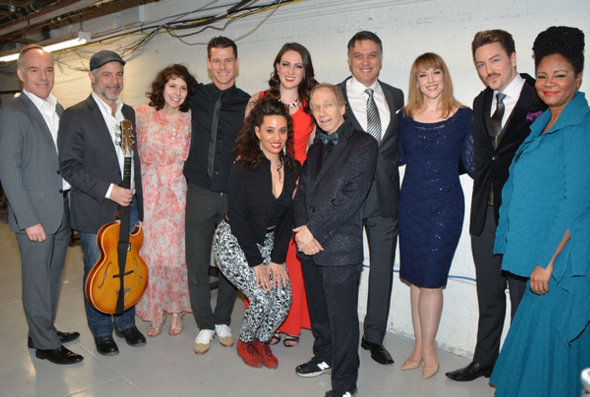 Michael Winter, Sean Harkness, Nellie McKay, Luke Hawkins, Michela Marino Lerman, Philippa Lynas, Scott Siegel, Robert Cuccioli, Emily Skinner, Brian Charles Rooney and Tonya Pinkins at 