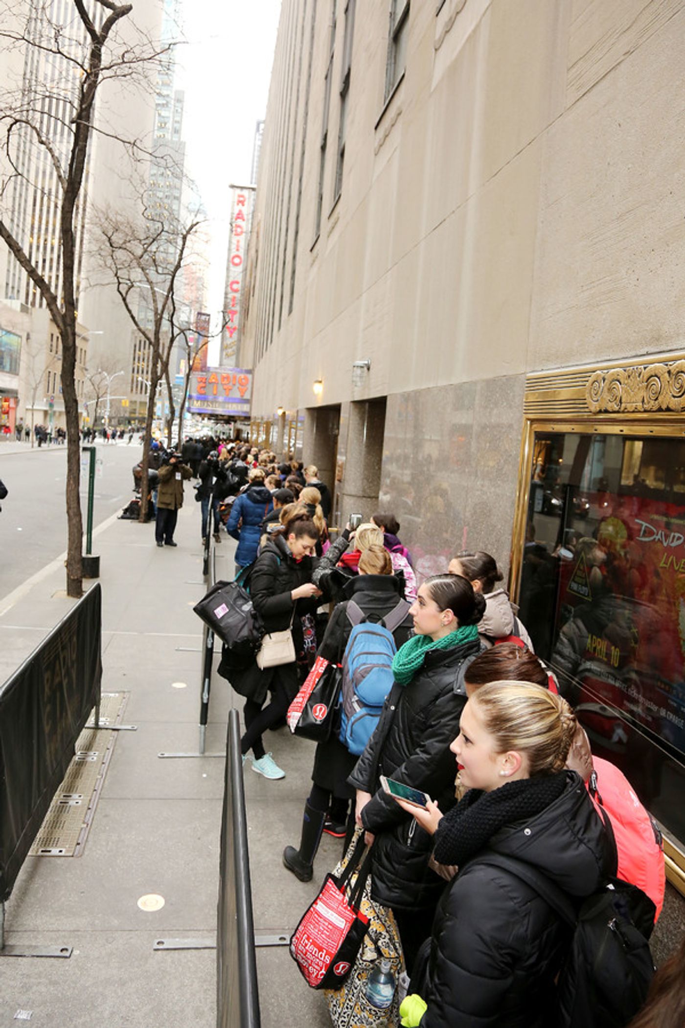 Photo Flash: Hopeful Dancers Line Up Outside Radio City Music Hall to Audition for the Rockettes Photo Flash: Hopeful Dancers Line Up Outside Radio City Music Hall to Audition for the Rockettes Image